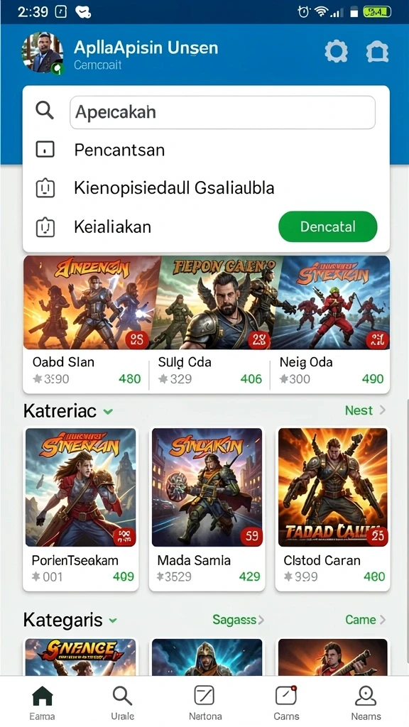 Screenshot menampilkan grafis yang indah dari karakter utama.