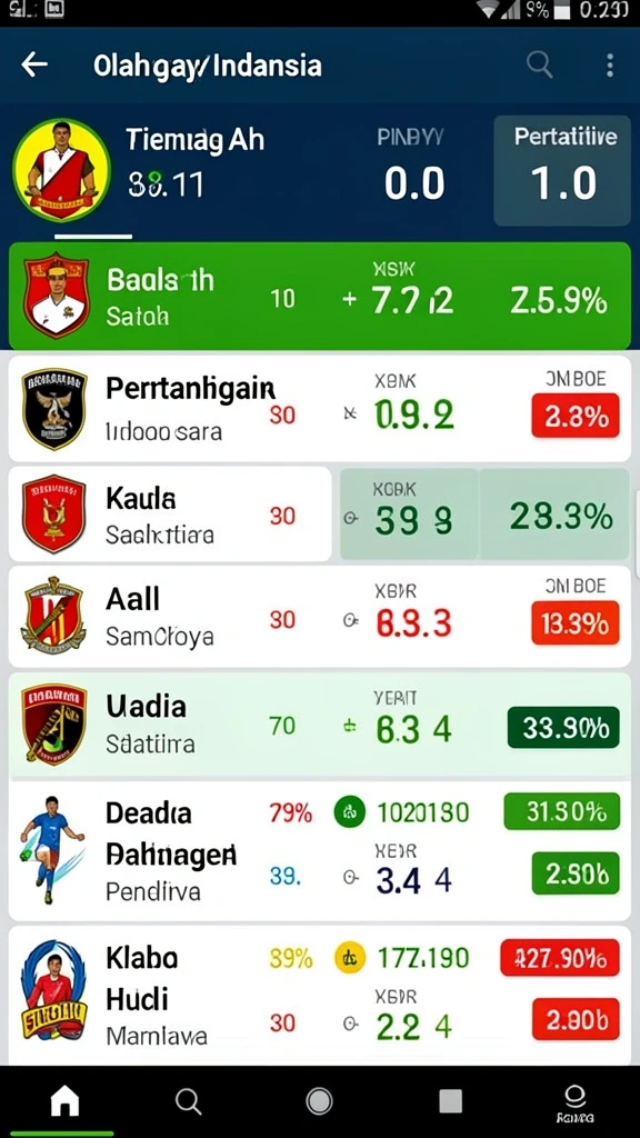 Screenshot menunjukkan momen permainan seru dan intens.