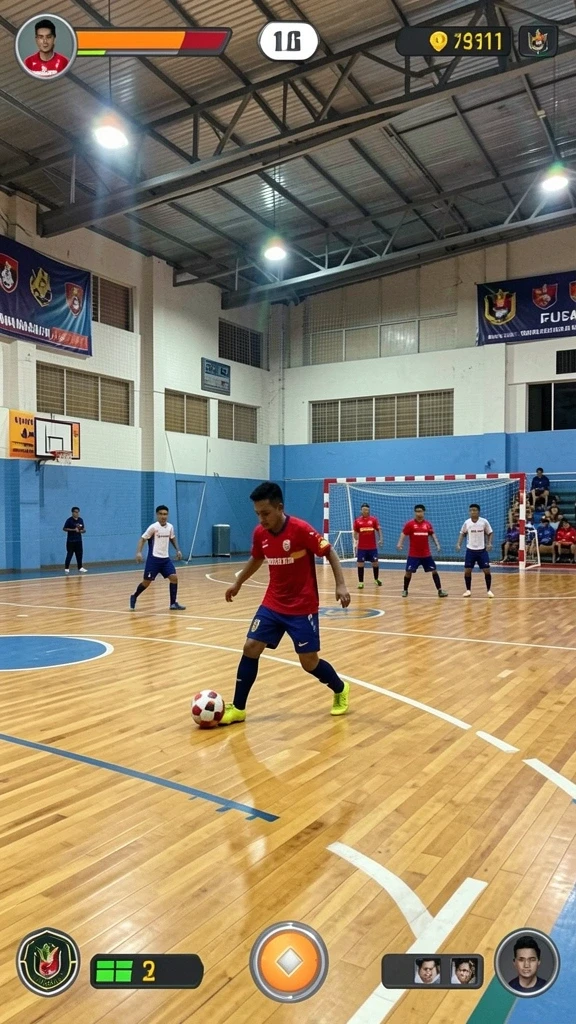 Screenshot menunjukkan skenario menantang di permainan.