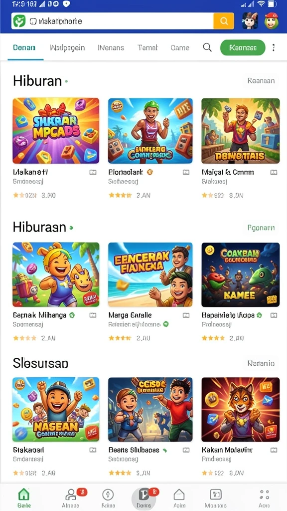 Berbagai jenis permainan judi dalam satu aplikasi.