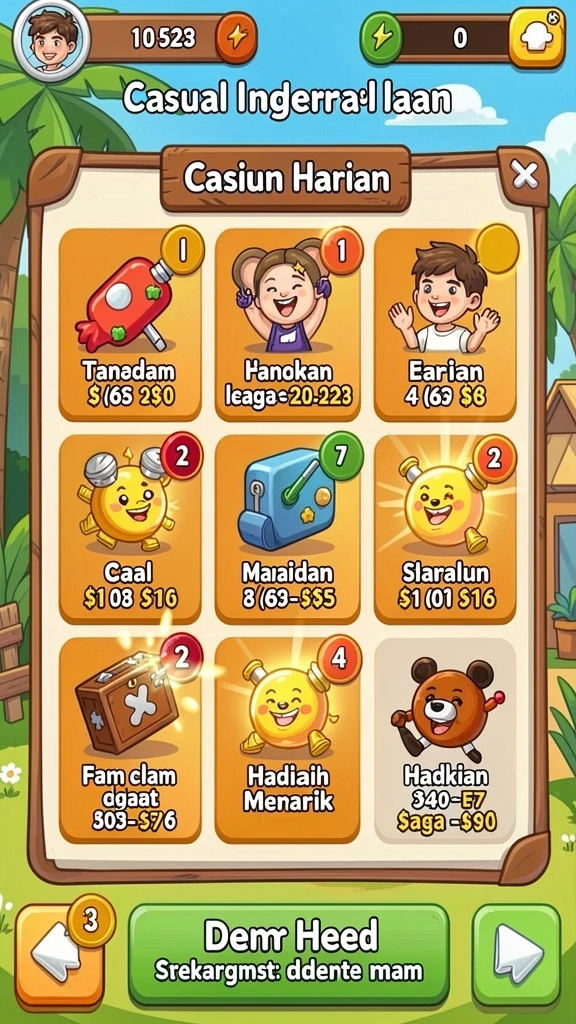 Interface yang jelas dengan navigasi mudah.