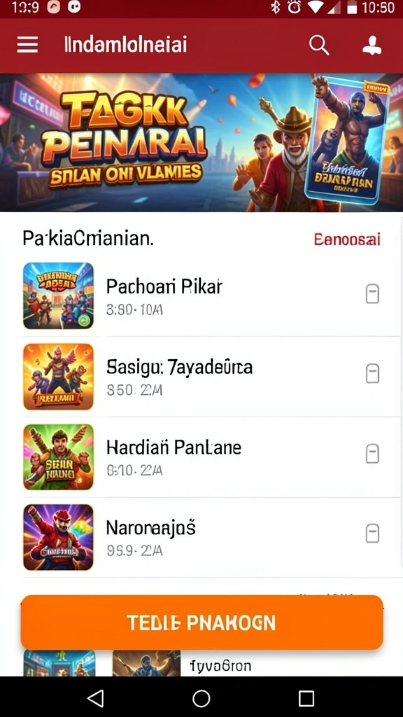 Tampilan awal yang menarik dan mudah dinavigasi.