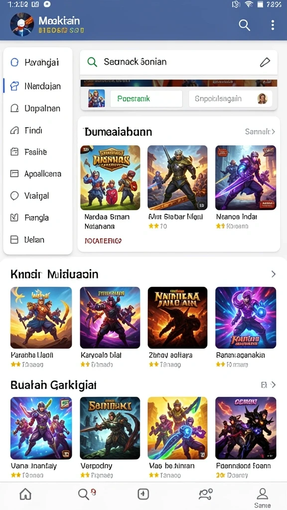 Grafis yang menarik saat Anda melewati rintangan.