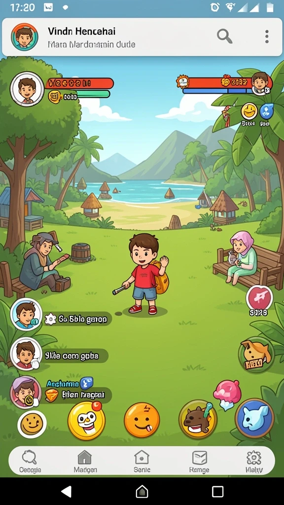 Screenshot menunjukkan tampilan antarmuka permainan yang menarik.