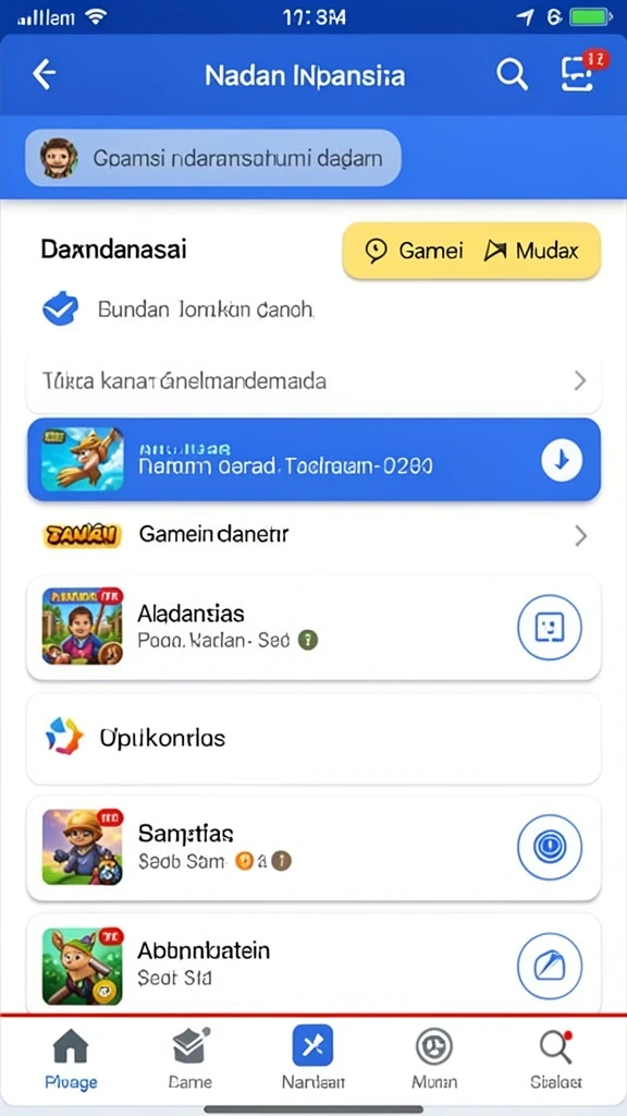 Tampilan antarmuka yang sederhana dan menarik.