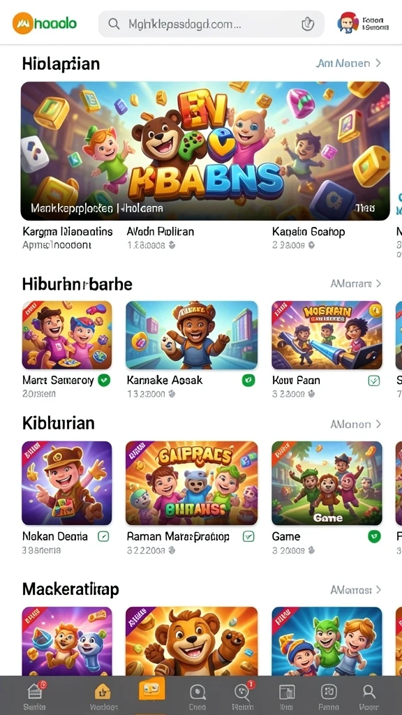 Tangkapan layar menampilkan gameplay seru JKTJKT.