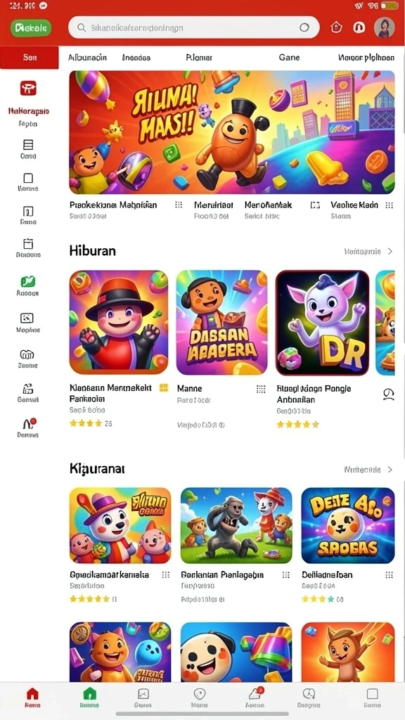 Fitur hadiah dan bonus dalam permainan.