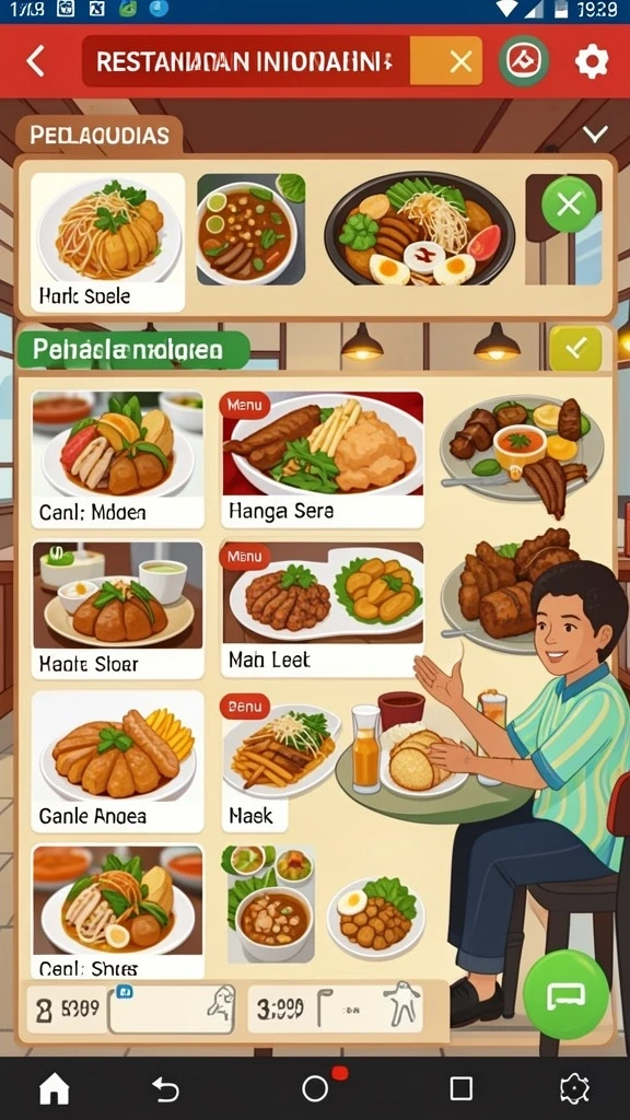 Tampilan antarmuka yang menawan dan menarik.