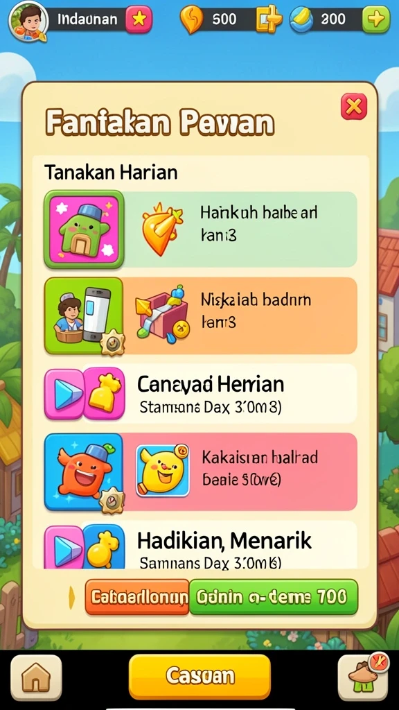 Fitur turnamen yang seru dan menantang.