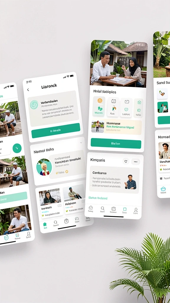 Tampilan menu utama yang menarik dan informatif.