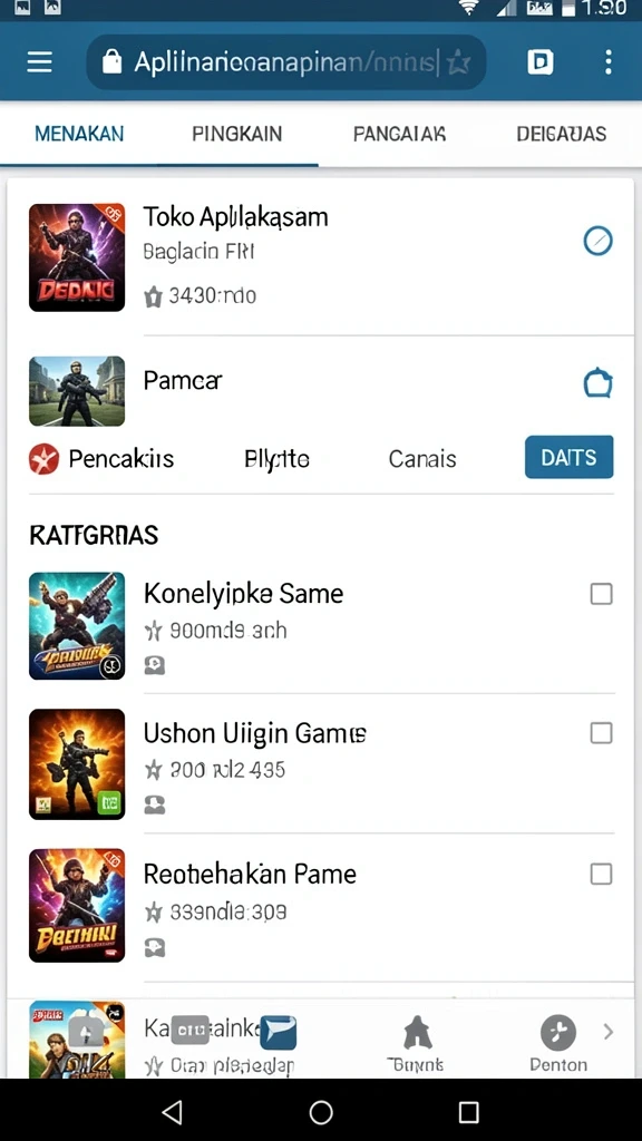 Tampilan awal yang menarik saat masuk ke game.