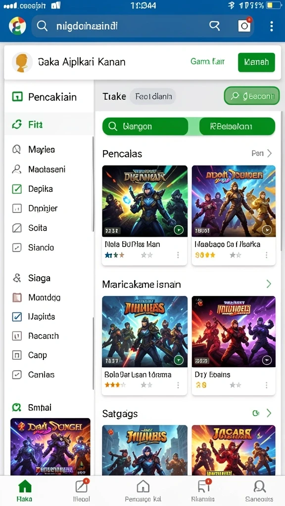 Berbagai pilihan permainan taruhan olahraga tersedia.