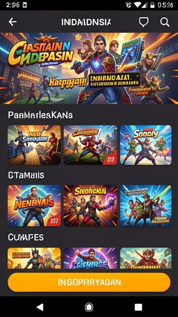 Tampilan grafis minimalis namun menarik.