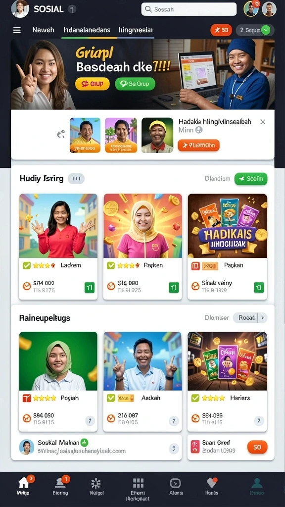 Tampilan awal permainan yang menarik.